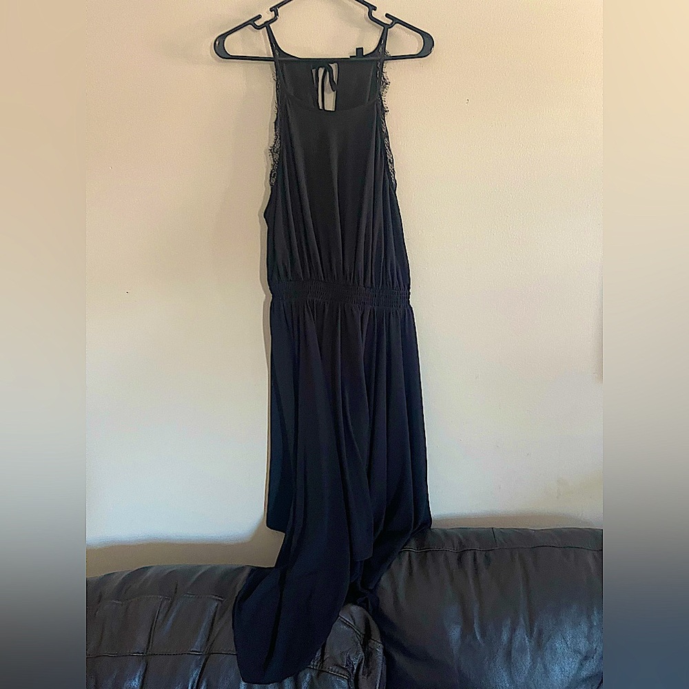 Torrid Handkerchief Hem Crepe Black Dress LBD 1x